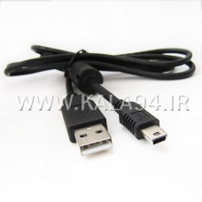کابل 1.5 متر USB mini یا دوربین D-NET / یک سر نویزگیردار / ضخیم و مقاوم / تمام مس / کیفیت بالا